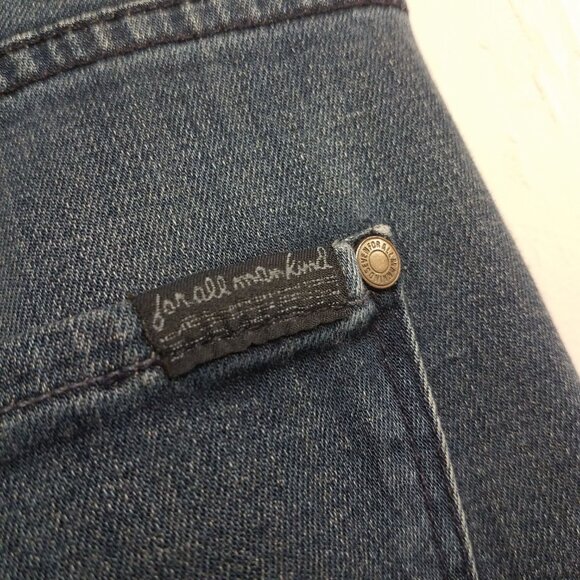 7 For All Mankind Jeans Mens 34 Luxe Performance Straight Leg Stretch Made USA - Picture 6 of 8